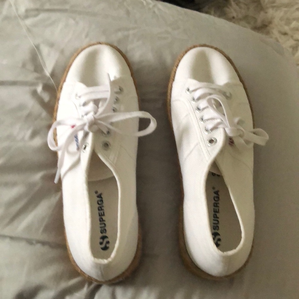 Superga cotropew low-top platform sneaker